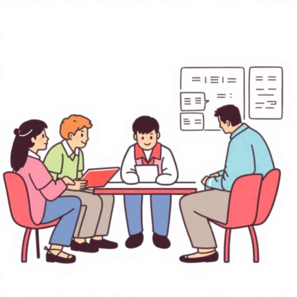 A photorealistic image of a diverse team of developers collaborating around a table, focused on a laptop displaying a clean, modern website design. The background should be a bright, modern office space with natural light.  High resolution, detailed, vibrant colors, sharp focus.