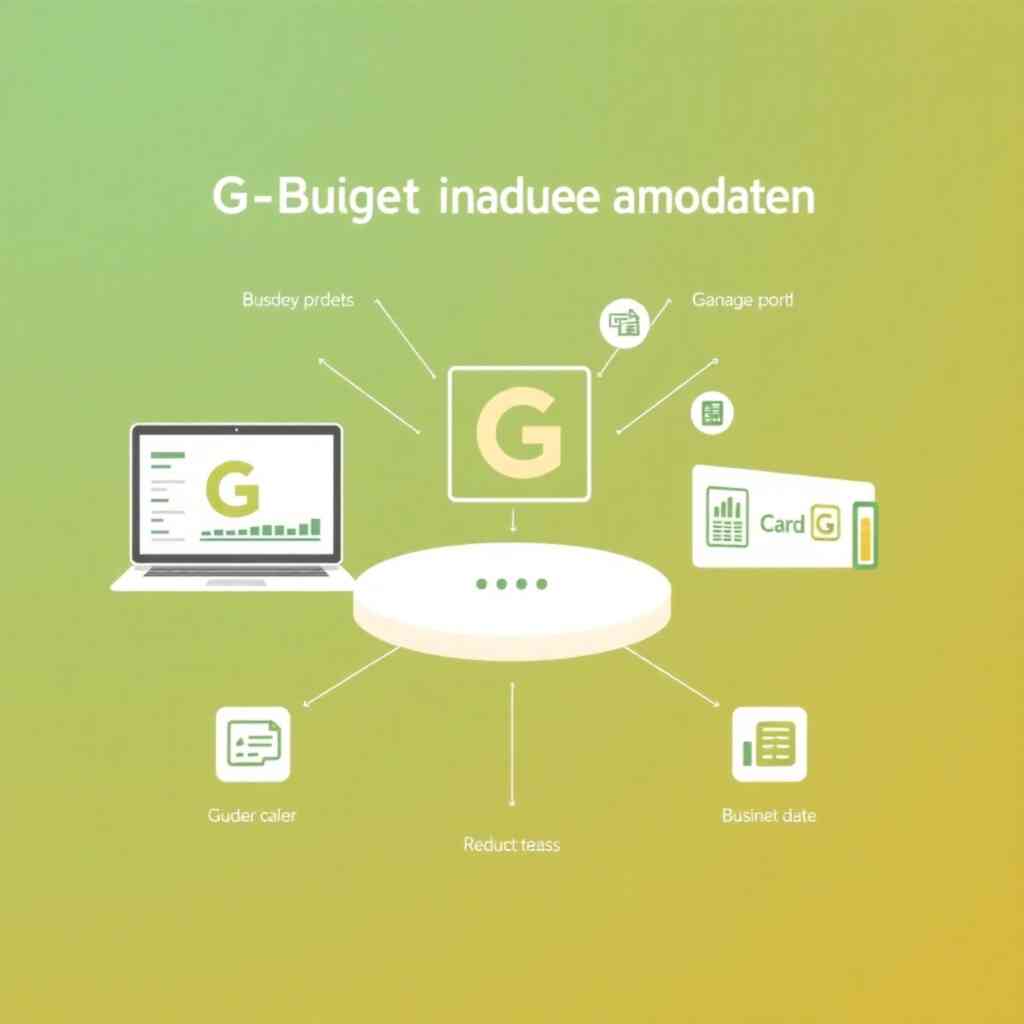 An image showcasing seamless integration of G-Budget module with other business software platforms. Use a clean, professional design.